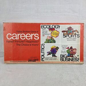 Vintage 1971 Careers Board Game Parker Brothers Complete With Score Sheets